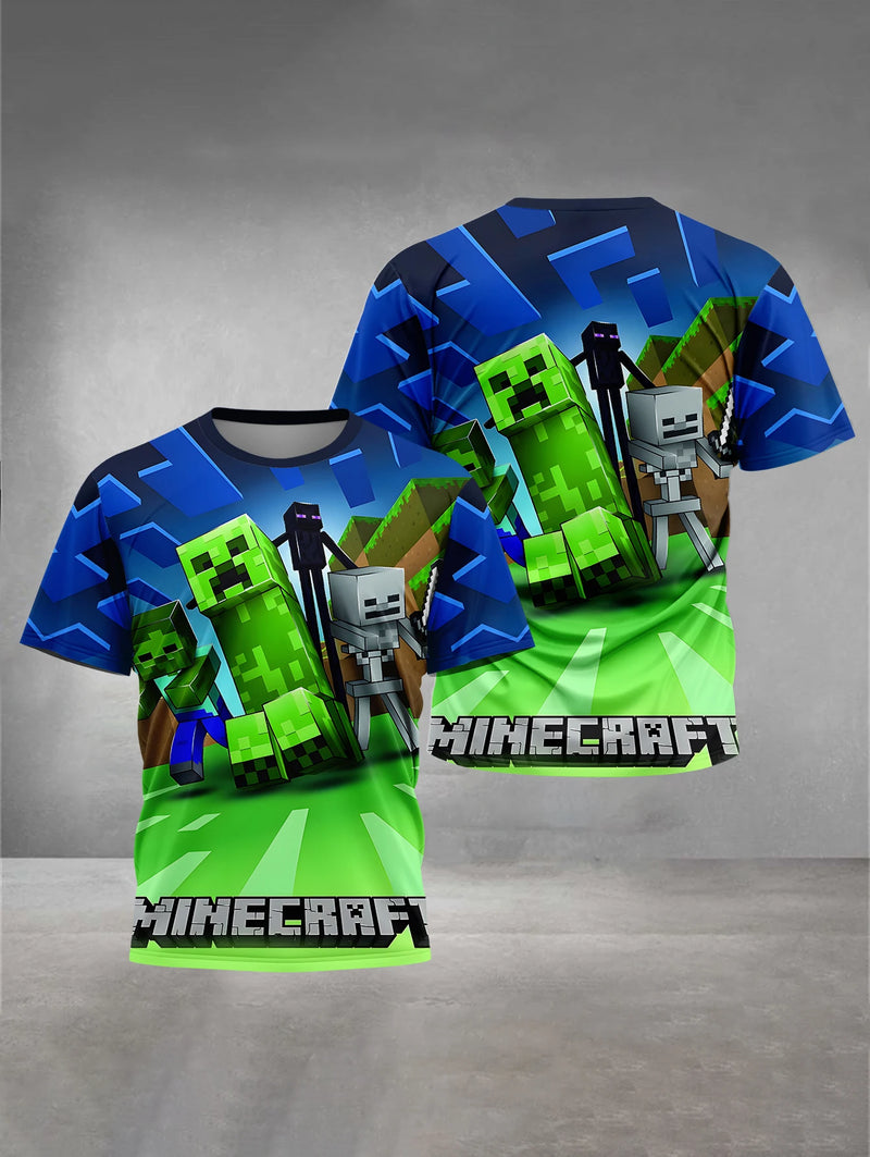 Hot Game 3D Print Baby Clothing 5 to 14 Years Male Outdoor Clothes for-M-M-minecrafts-Children Boy Girl Child T-Shirt Top Shirts