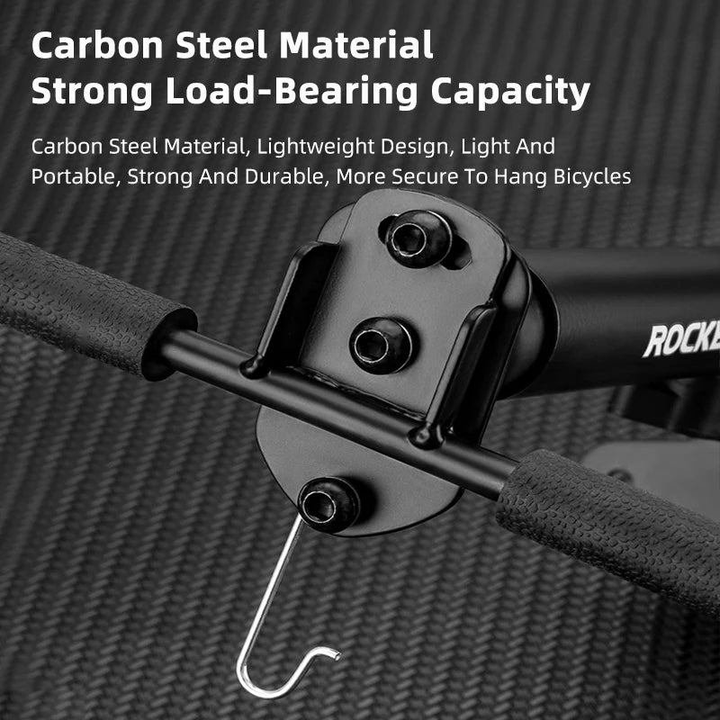ROCKBROS Bike Wall Bracket Storage MTB Road Bike Retractable Stand Hook Parking Rack Bicycle Accessories
