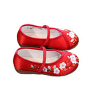 Children Flat Shoes Ethnic Style Girls Embroidered, Cloth Shoes Fashion Soft Kids Princess, Ancient Up Shoes.