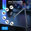 Microphone Boom Arm, Stand With Professional, Desktop, PC, Mobile, Game, Live Recording, Adjustable Cantilever Heavy Duty LM01. - SEMNLAN