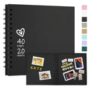 Scrapbook Album Acid-free Paper Photo Album Premium 7-inch Scrapbook Photo Album Elegant Twin-wire Binding for Wedding