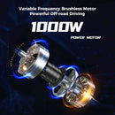 Electric Scooter 1000W 45km/h Powerful Kick Scooter 17.5Ah 11 inch Anti-skid Off-Road Tire Scooters 65km Max Range - iScooter iX6