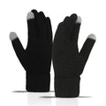 Winter Touch Screen Knitted Warm Glove Outdoor Anti Slip Cycling Driving Cold Proof Five Finger Glove Fashion Solid Glove Unisex