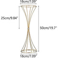 Golden iron vases for flowers, flower arrangement stands,