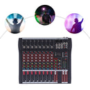 8 Channel Audio Mixer, Bluetooth Studio Mixer Audio DJ Sound Board Controller with USB for Professional and Beginners