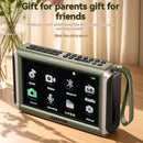 Portable Wireless Bluetooth Speaker 7-inch HD Screen Sound Box FM Radio As a Gift for the Elderly Multi-functional Music Player
