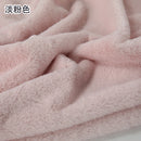 Plain Faux Fur Fabric Smooth Clothes Coats Dolls Sewing Thickened Imitation  Rabbit Plush Textile Soft Silky.