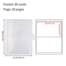Frosted Photo Album 3/4/5inch Photo Card Train Ticket Card Collection Book Wholesale Transparent Photo Card Storage Album