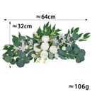 1PC Artificial Wedding Arch Flowers Boho Red Rose Eucalyptus Garland Drapes Home Decoration Wedding Decorations Welcome Sign