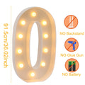 Giant LED Light Up Birthday Number Figure for 1st Birthday, Anniversary, Wedding,