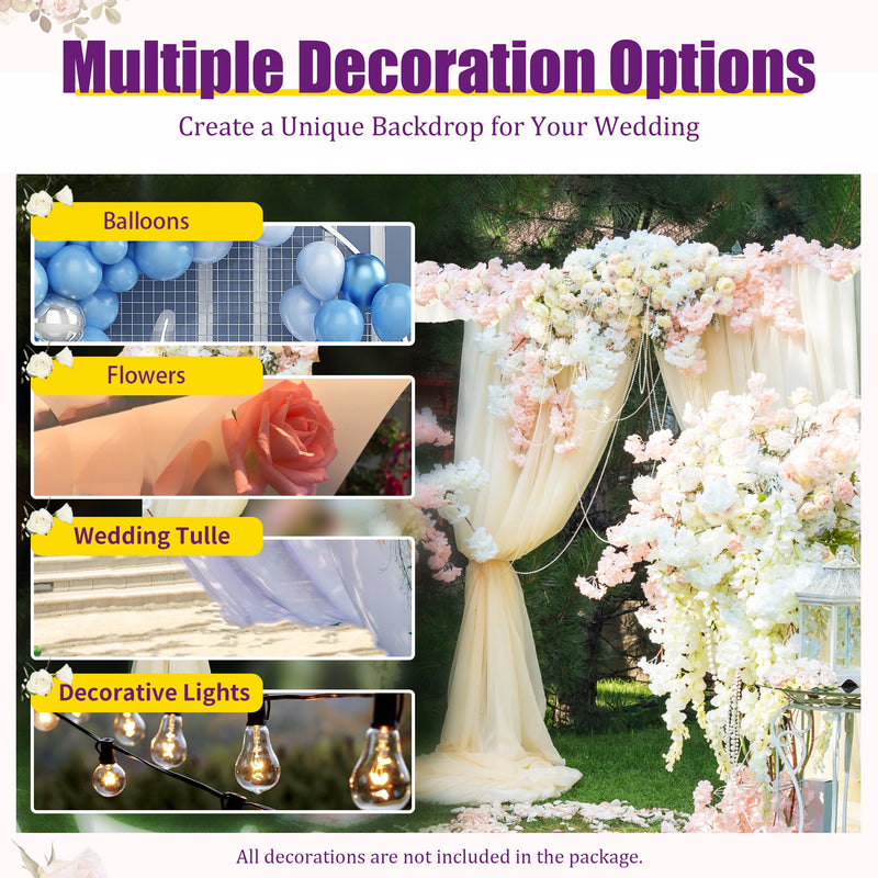Photography Backdrop Curtain Frame Stand Kit,