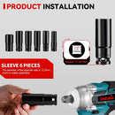 Electric Impact Wrench Hexs Socket Adapter Kit Drill Chuck Drive Adapter  Drill  Screwdrivers. - ONEVAN 44Pcs Set