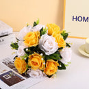 Artificial Flowers Plastic Rose Ball Silk Fake Flower Floral  Wedding Birthday Party Centerpiece Table Arrangements Decor. - 1pc