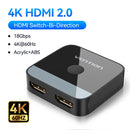 Vention HDMI 2.1 Splitter 8K 60Hz 4K120Hz Bi-Direction 2 in 1 out for TV Xiaomi Xbox PS4 5 HDMI-compatible Monitor HDMI Switcher