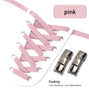 1Pair No Tie Shoe laces, Press Lock Shoelaces without ties Elastic Laces Sneaker Kids Adult 8MM Widened Flat Shoelace for Shoes