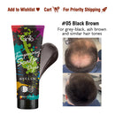 GINZO Hair Concealer for Baldness Dye Hair Corrector Cream for Man Waterproof Fill Up Black Hair Powder Upgraded Home Use 40ml
