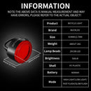 BUCKLOS COB Bike Taillights Headlight USB Rechargeable Bicycle Safety Warning Light MTB LED Front Rear Lantern Cycling Lamp Set