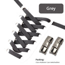 1Pair No Tie Shoe laces, Press Lock Shoelaces without ties Elastic Laces Sneaker Kids Adult 8MM Widened Flat Shoelace for Shoes