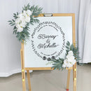 Yannew Artificial Flower Arch Kit for Wedding, Eucalyptus Garland.