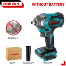 Brushless Electric Impact Wrench 1/2Inch Cordless Electric Screwdriver Wrench Power Tool For Makita 18V Battery. -  ONEVAN 1200N.M