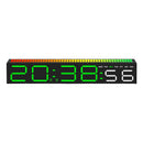 LED Clock Dual Alarm Colorful Table Clock RGB Lamp LED Strip Lights Pickup Light Sound Control Music Rhythm For Desktop Light