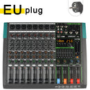 LOMEHO 256 Effects Mixing Console 8 Channels Sound Table 7 Band EQ Bluetooth Audio Mixer 48V USB Play Record DJ Controller PA8