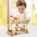 Baby Toys Wooden Roller Coaster Bead Maze Abacus Math Toys. Toddler Early Educational Toys for Kids Children 1-3 Years.