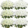 Bouquet of real looking artificial silk roses