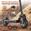 iScooter iX4 Electric Scooter 800W Motor 48V 15Ah 40-45km Range 45km/h Speed Dual Disc Brake foldable Off-Road eScooter With App