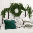New Christmas Norfolk Pine Garland With Lights For Mantle Fireplace Decor Artificial Pine Branches Wreaths Table Home Decor 2025