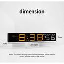 LED Clock Dual Alarm Colorful Table Clock RGB Lamp LED Strip Lights Pickup Light Sound Control Music Rhythm For Desktop Light