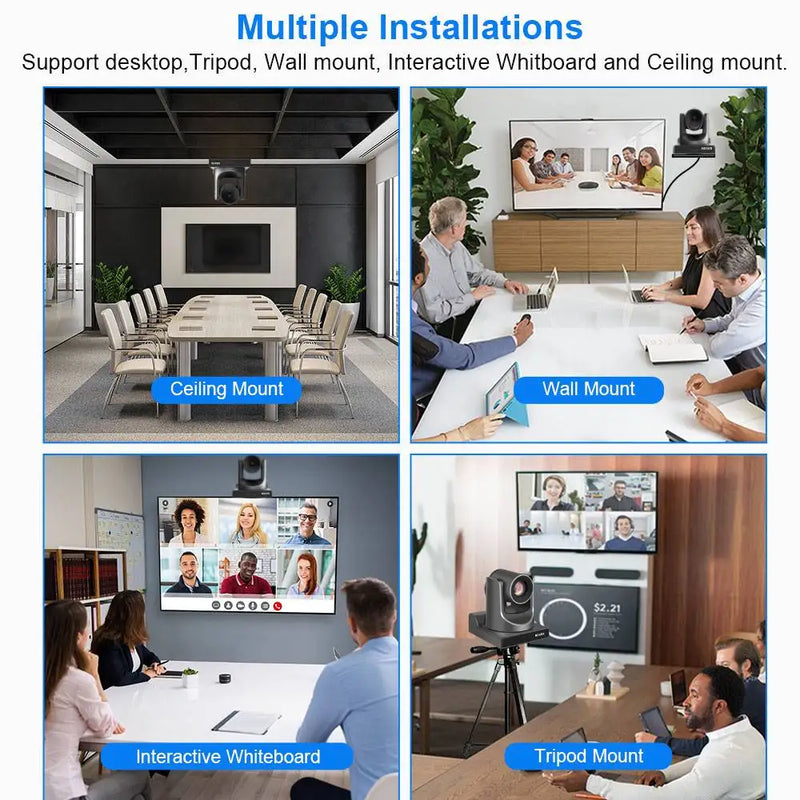 Runpu NDI PTZ Camera Ai Tracking Conference Camera Ptz Video SDI HDMI USB POE Live Streaming Camera for Video Confere Church