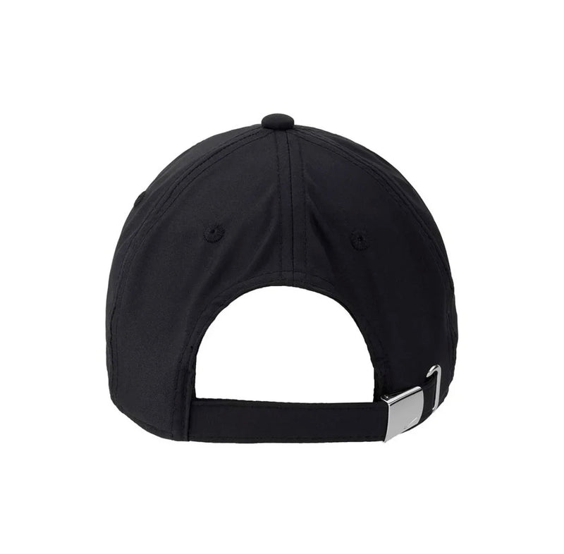 Nike Metal Logo Sports Baseball Cap for Men and Women Couples Suitable for Head Circumference 55-60 Black and White