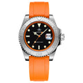 ADDIESDIVE Men's Watch Hot Sale AD2040 41mm Rotatable Bezel Waterproof 200M Diving Watch Colour Rubber Strap Luminous WristWatch