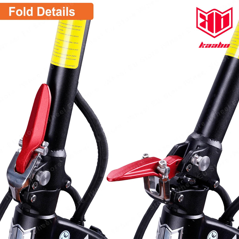 Kaabo Mantis King GT 60V 24Ah 1100W * 2 Motor 70 km/h Smart Central Display NFC Lock Adjustable Oil Spring Shock Hydraulic Brake