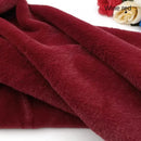 Plain Faux Fur Fabric Smooth Clothes Coats Dolls Sewing Thickened Imitation  Rabbit Plush Textile Soft Silky.