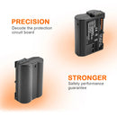 Camera Battery For Nikon DSLR D600 D610 D800 D800E D810 D850 D7000 D7100 D7200 L50. - 7V 2800mAh EN-EL15 ENEL15 EN EL15