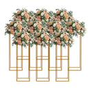 Gold metal pieces with rectangular frame for wedding backdrop, birthday party arch