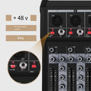 Dj Controller Mixer Audio mixing meter Card Professional Pc Digital Console Interface Console Professional Equipment 7 channels
