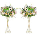 Golden iron vases for flowers, flower arrangement stands,
