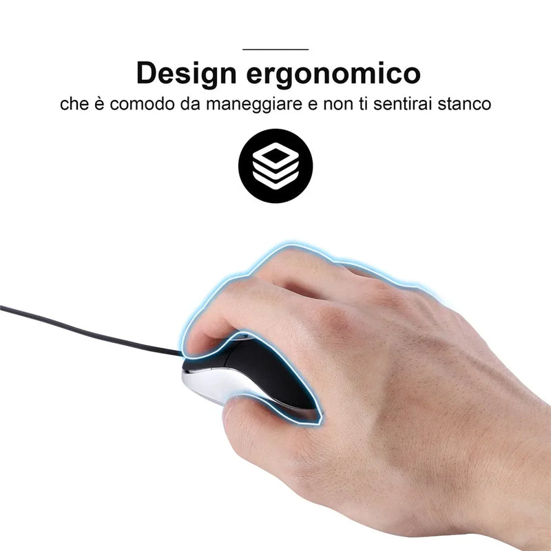 Portable Optical Mini Mouse Retractable USB Cable Ergonomic Office Mause Computer peripheral accessories For PC Laptop