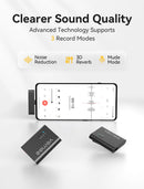 vernee M1 Wireless Lavalier Microphone with Charging Case Short Video Recording Mini Mic for iPhone/iPad/Android