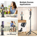 Auto Face Tracking Tripod 360° Rotation, AI Follow-up Selfie Desktop Face Tracking Phone Holder Gimbal Stabilizer for Phone
