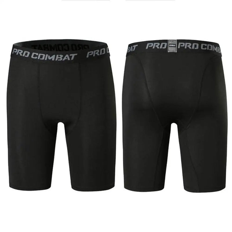 Sports Men Leggings Fitness Pants Elastic Compression Tights Gym Running Training Shorts Quick Drying Bottoming Shorts
