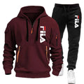 Two sets of 2026 new fashionable men's sportswear, a zippered hooded sweatshirt and sweatpants, for casual fitness and jogging