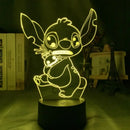 Lilo & Stitch Animation Peripherals Stitch Cartoon Night Lamp Bedside Ambience Lamp Bedroom Decor Children's Birthday Gift