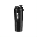 Cup, Water Bottle Plastic, Mixing Cup Body Building Exercise Bottle. - 3 Layers