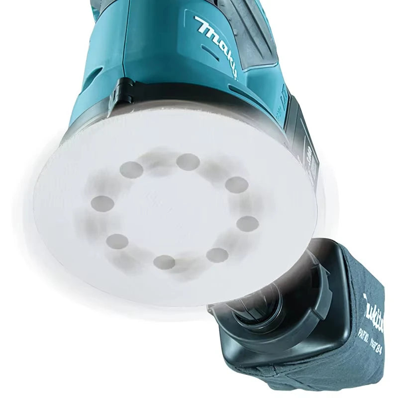 Brushless Cordless Rechargeable Disc Random Orbital Sander Woodworking Sanding Putty Polishing Bare Tool. - Makita DBO180Z 18V
