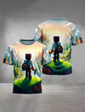 Hot Game 3D Print Baby Clothing 5 to 14 Years Male Outdoor Clothes for-M-M-minecrafts-Children Boy Girl Child T-Shirt Top Shirts