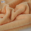 Plain Faux Fur Fabric Smooth Clothes Coats Dolls Sewing Thickened Imitation  Rabbit Plush Textile Soft Silky.